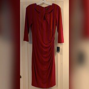 International Concepts wine red gown dress size 10